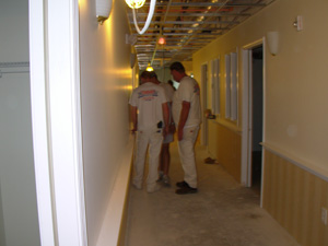 Photo of a drywall installation
